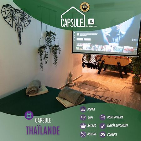 Capsule Thailande I Sauna I Balneo I Console I Jeux En Bois I Cinema I Cour Interieure Trith-Saint-Leger Екстериор снимка